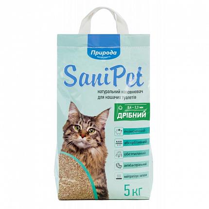 SaniPet Наповнювач бентонітовий дрібний для котів купити KITIPES.COM.UA