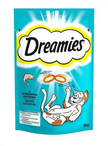 Dreamies Ласощі для котів подушечки з лососем купити KITIPES.COM.UA