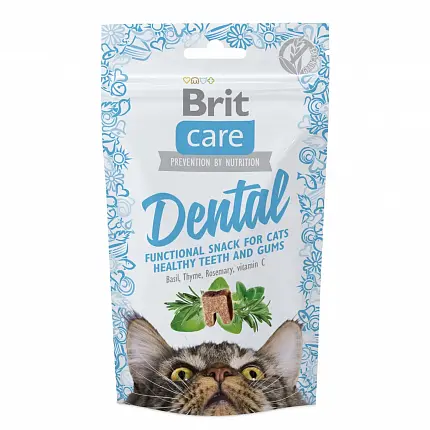 Brit Care Functional Snack Dental Ласощі для котів для зубів купити KITIPES.COM.UA