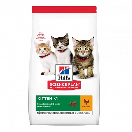 Hills Science Plan Kitten Chicken Сухий корм для кошенят з куркою купити KITIPES.COM.UA