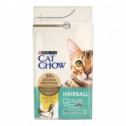 Cat Chow Hairball Control Сухий корм для котів контроль виведення шерсті купити KITIPES.COM.UA