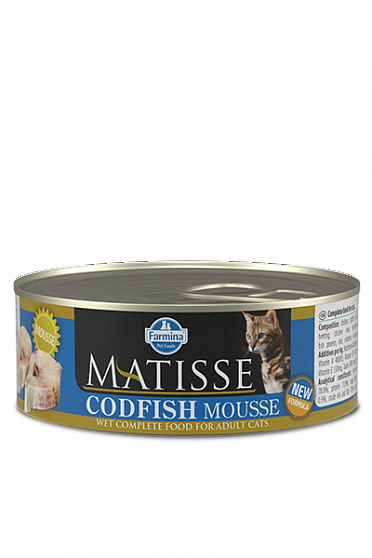 Farmina Matisse Mousse Codfish Вологий корм для котів з тріскою купити KITIPES.COM.UA