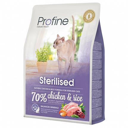 Profine Sterilised Сухий корм для стерилізованих котів з куркою та рисом купити KITIPES.COM.UA