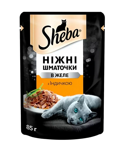 Sheba Консерви для котів з індичкою в желе купити KITIPES.COM.UA