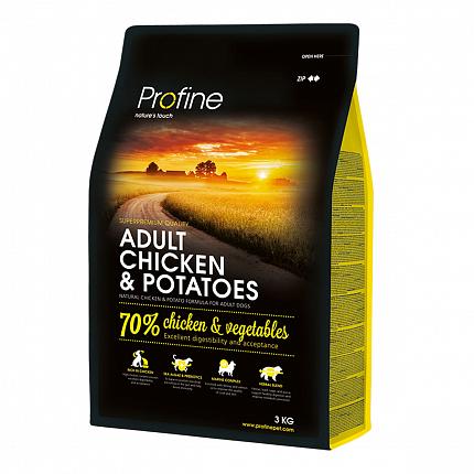 Profine Adult Chicken & Potatoes Сухий корм для собак з куркою і картоплею купити KITIPES.COM.UA