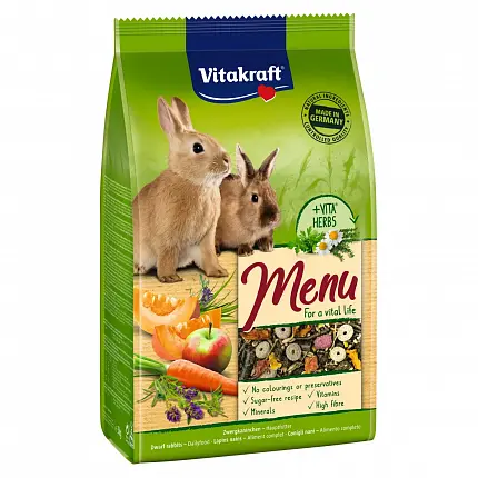 Vitakraft Premium Menu Vital Корм для кроликів купити KITIPES.COM.UA