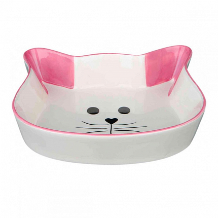 Trixie 24494 Cat face Керамічна миска для котів, 250 мл купити KITIPES.COM.UA