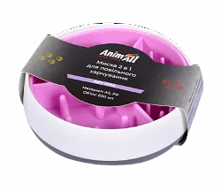 AnimAll миска 2в1 для повільного харчування, 600 мл