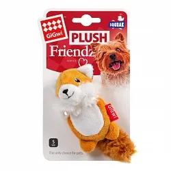 GiGwi Plush Іграшка для собак лисичка з 2-ма пищалками