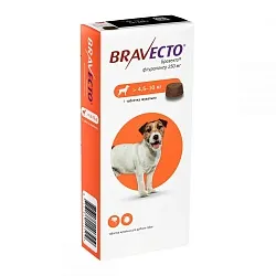 Bravecto (Бравекто) Таблетки від бліх та кліщів для собак вагою від 4,5 до 10 кг