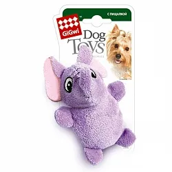 GiGwi Plush Іграшка для собак слон з 2-ма пищалками
