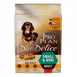 Pro Plan (Про План) Сухий корм з яловичиною для собак дрібних порід |  Duo Delice Adult Small & Mini