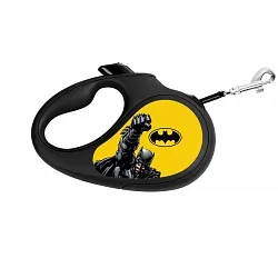 Повідець-рулетка для собак WAUDOG R-leash, малюнок "Бетмен Жовтий"