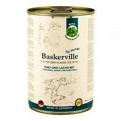 Baskerville Holistik Консерви для собак лосось і яловичина з пастернаком, шпинатом і зеленню