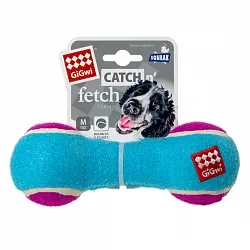 GiGwi Catch & fetch Игрушка для собак гантеля с пищалкой средняя
