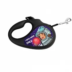 Поводок-рулетка для собак WAUDOG R-leash "Больше космоса"