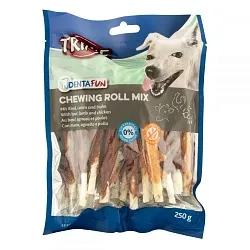 Trixie 31372 Denta Fun Chewing Rolls Mix Лакомство для собак мясной микс