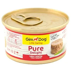 GimDog Консервы для собак с тунцом и говядиной
