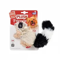 GiGwi Plush Іграшка для собак єнот з пищалкою