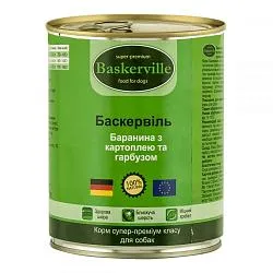 Baskerville Premium Консервы для собак баранина с картофелем и тыквой