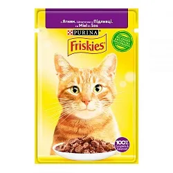 Friskies (Фріскіс) Консерви для кішок шматочки в підливі з ягням