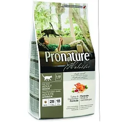 Pronature (Пронотюр) Сухий корм для котів з індичкою і журавлиною | Adult Turkey & Cranberries 