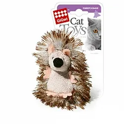 Іграшка для котів Їжачок з брязкальцем GiGwi Catch & scratch плюш, 7 см