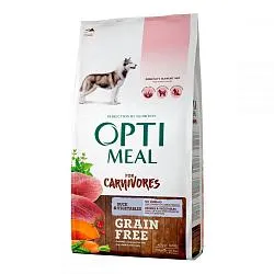 Optimeal for Carnivores Grain Free Сухой корм для собак утка и овощи