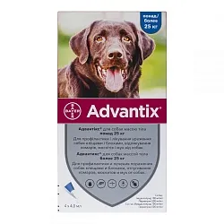 Advantix 25-40 кг Засіб від бліх та кліщів для собак вагою 25-40 кг