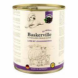 Консервы Baskerville для щенков с ягненком и смородиной