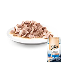 Sheba (Шеба) Fresh & Fine Набір консерви для кішок з лососем, тунцем і тріскою в соусі (пауч)