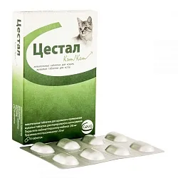 Ceva Цестал Кет Антигельмінтик для котів зі смаком печінки