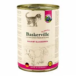 Baskerville Kitten Консервы для котят с телятиной и черникой