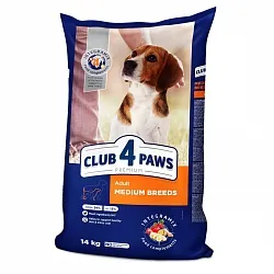 Клуб 4 Лапы Сухой корм для взрослых собак средних пород