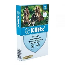 Kiltix 48 см Ошейник для средних собак от блох и клещей