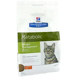 Hills PD Canine Metabolic Feline Лікувальний корм для котів з куркою