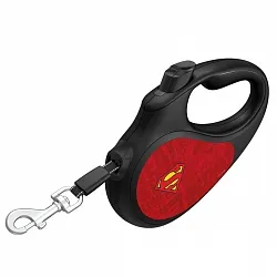 Поводок-рулетка для собак WAUDOG R-leash "Супермен Лого красный"