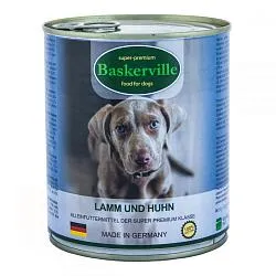 Baskerville Premium Консерви для собак ягня з куркою