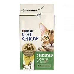 Cat Chow Sterilised Сухой корм для стерилизованных кошек с курицей