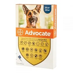 Advocate 25-40 кг Капли от блох и клещей для собак весом 25-40 кг