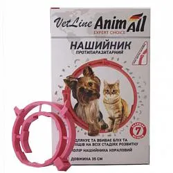 AnimAll Ошейник от блох и клещей для кошек и собак, 35 см