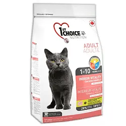  1st Choice (Фест Чойс) Сухий корм для дорослих домашніх котів (з куркою) | Adult Cat Indoor Vitality