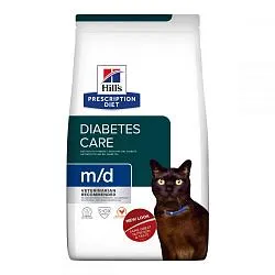 Hills PD m/d Diabetes Лечебный корм для кошек с курицей