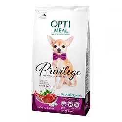 Optimeal Privilege Miniature & Small Корм для собак малих порід з ягням