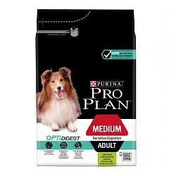 Pro Plan Medium Sensitive Корм для дорослих собак середніх порід з ягням і рисом