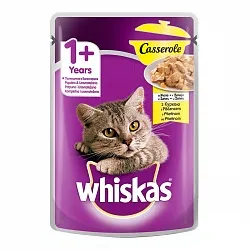 Whiskas (Віскас) Casserole Консерви для кішок з куркою в желе пауч