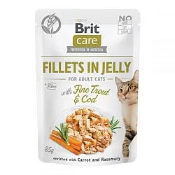 Brit Care Cat Консервы для кошек с форелью и треской в желе