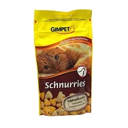 Вітаміни Gimpet Schnurries для котів з таурином і куркою