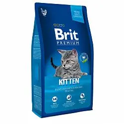 Brit Premium Kitten by Nature Сухий корм для кошенят з куркою 