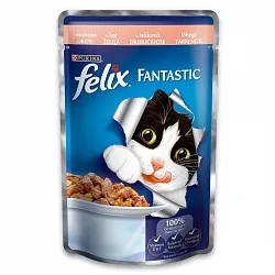 Felix (Фелікс) Консерви для котів з лососем в желе 100 гр | Fantastic 